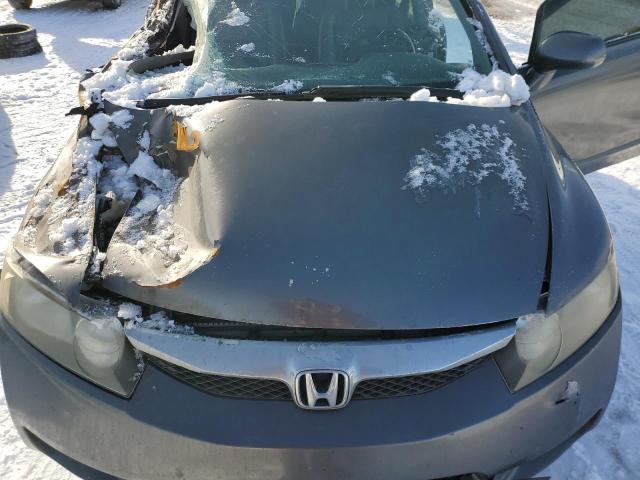 2HGFA16059H001689 - 2009 HONDA CIVIC EXL ნაცრისფერი ფოტო 11