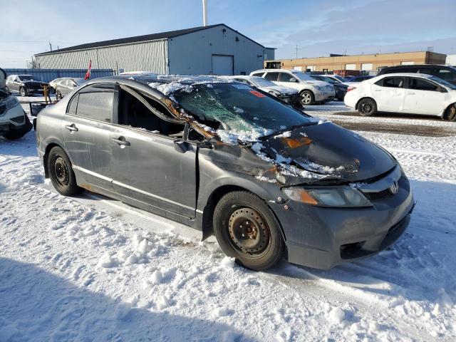 2HGFA16059H001689 - 2009 HONDA CIVIC EXL ნაცრისფერი ფოტო 4