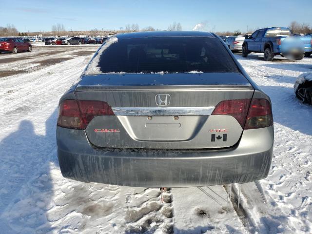 2HGFA16059H001689 - 2009 HONDA CIVIC EXL ნაცრისფერი ფოტო 6