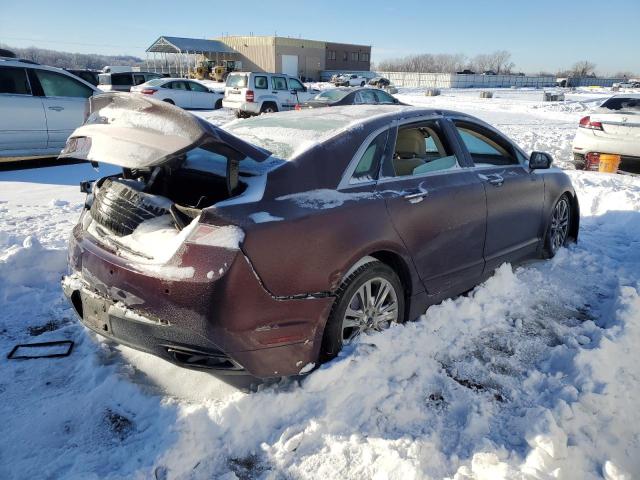 3LN6L2G94DR801324 - 2013 LINCOLN MKZ MAROON photo 3