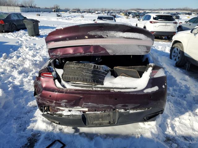3LN6L2G94DR801324 - 2013 LINCOLN MKZ MAROON photo 6