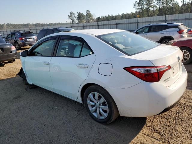 2T1BURHE3EC061566 - 2014 TOYOTA COROLLA L WHITE photo 2