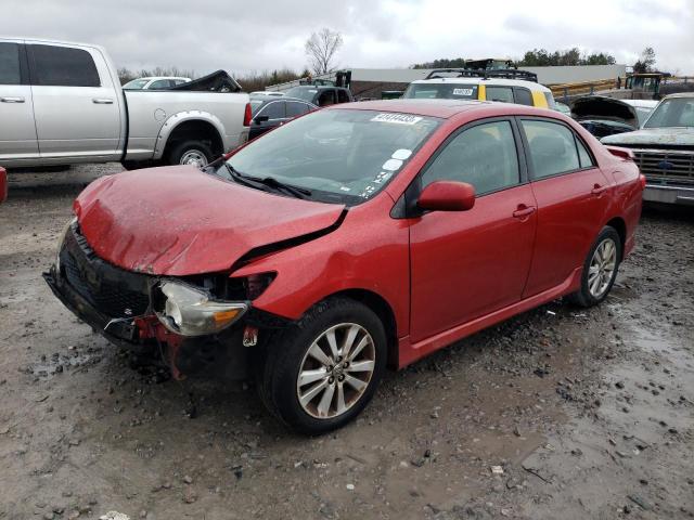 1NXBU4EE3AZ221087 - 2010 TOYOTA COROLLA BASE RED photo 1