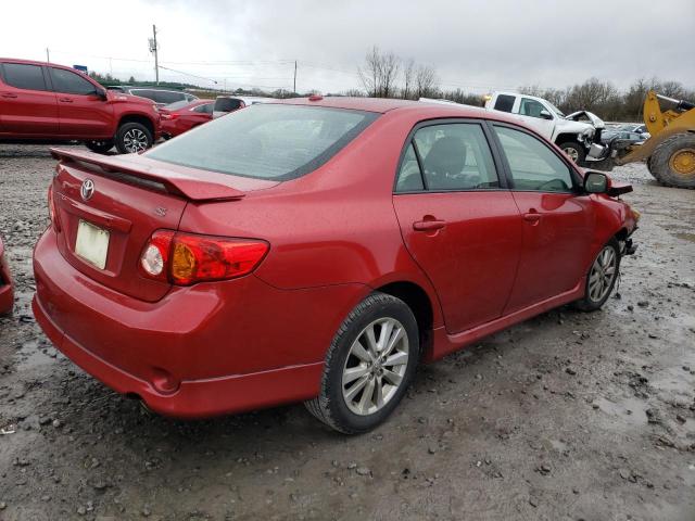 1NXBU4EE3AZ221087 - 2010 TOYOTA COROLLA BASE RED photo 3