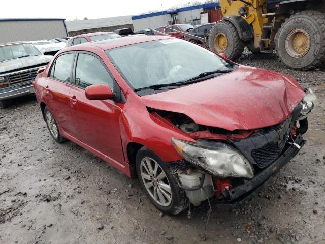 1NXBU4EE3AZ221087 - 2010 TOYOTA COROLLA BASE RED photo 4