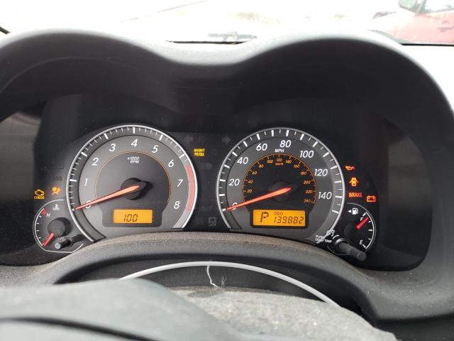 1NXBU4EE3AZ221087 - 2010 TOYOTA COROLLA BASE RED photo 9