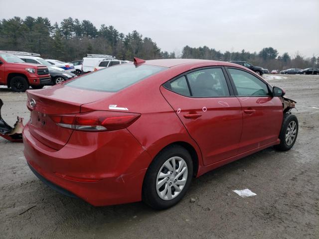 5NPD74LF3HH194865 - 2017 HYUNDAI ELANTRA SE RED photo 3