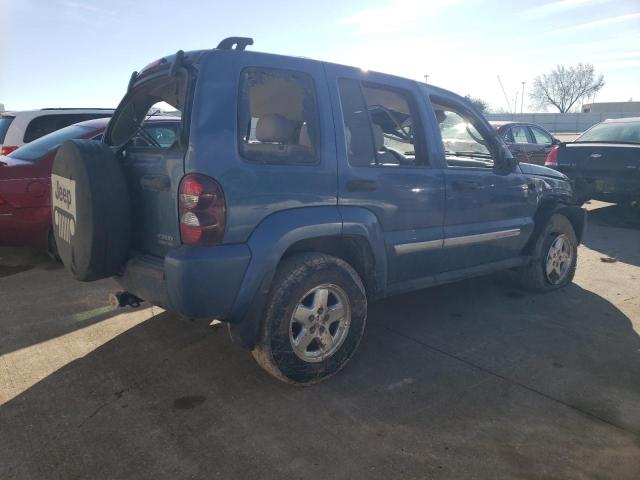 1J8GL58555W635294 - 2005 JEEP LIBERTY LIMITED BLUE photo 3