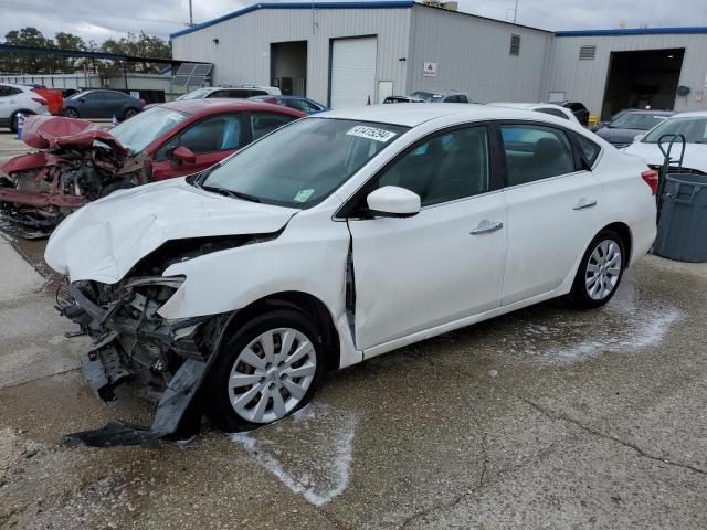 3N1AB7AP1HY285640 - 2017 NISSAN SENTRA S WHITE photo 1