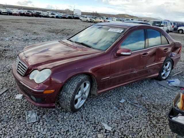 WDBRF40J45F642973 - 2005 MERCEDES-BENZ C 230K SPORT SEDAN BURGUNDY photo 1