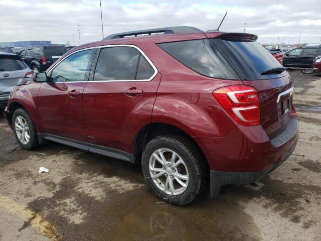 2GNALCEK9G1122059 - 2016 CHEVROLET EQUINOX LT BURGUNDY photo 2