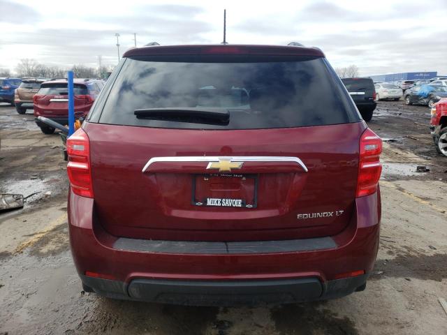 2GNALCEK9G1122059 - 2016 CHEVROLET EQUINOX LT BURGUNDY photo 6