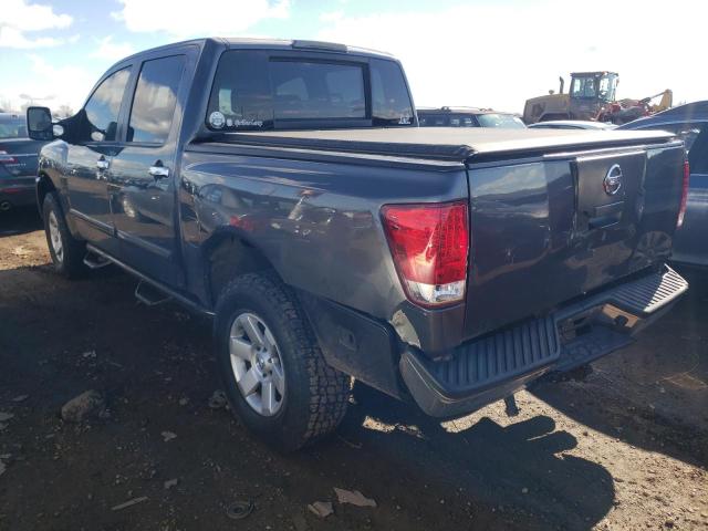 1N6BA07B45N534204 - 2005 NISSAN TITAN XE GRAY photo 2