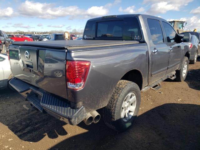 1N6BA07B45N534204 - 2005 NISSAN TITAN XE GRAY photo 3