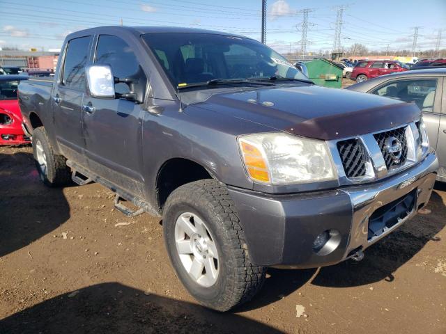 1N6BA07B45N534204 - 2005 NISSAN TITAN XE GRAY photo 4