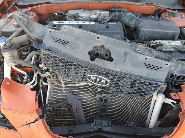 KNADE123586347779 - 2008 KIA RIO BASE ORANGE photo 11