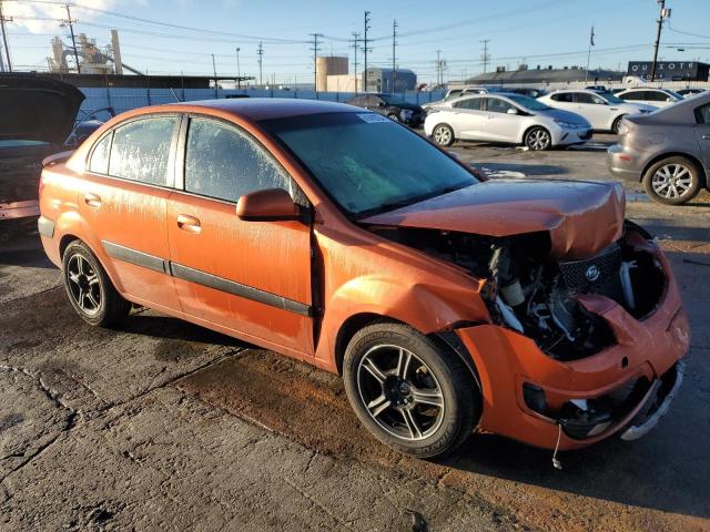 KNADE123586347779 - 2008 KIA RIO BASE ORANGE photo 4