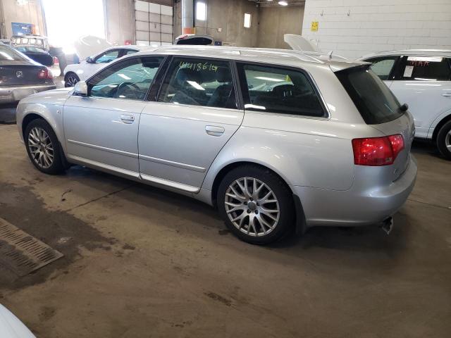 WAUKF78E78A134653 - 2008 AUDI A4 2.0T AVANT QUATTRO SILVER photo 2