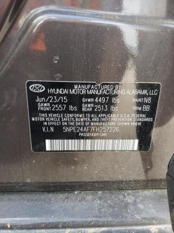 5NPE24AF7FH257226 - 2015 HYUNDAI SONATA SE BROWN photo 12