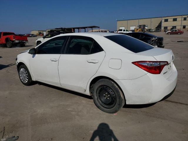 5YFBURHE5EP107575 - 2014 TOYOTA COROLLA L WHITE photo 2