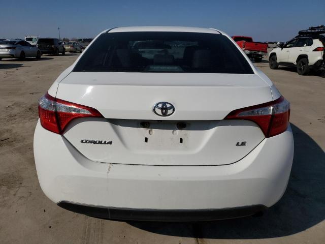 5YFBURHE5EP107575 - 2014 TOYOTA COROLLA L WHITE photo 6