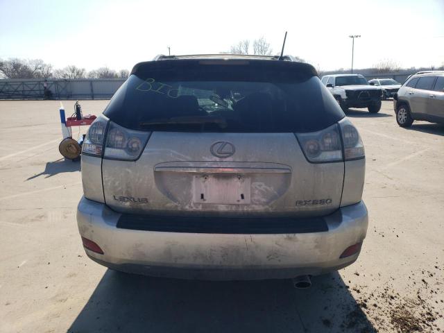 2T2GA31U55C029257 - 2005 LEXUS RX 330 SILVER photo 6