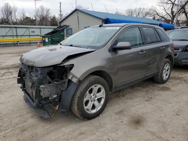 2FMDK3JC8DBB86621 - 2013 FORD EDGE SEL BROWN photo 1