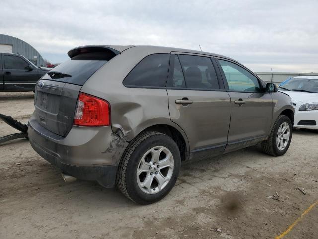 2FMDK3JC8DBB86621 - 2013 FORD EDGE SEL BROWN photo 3