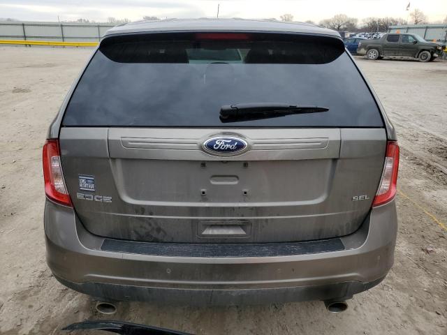 2FMDK3JC8DBB86621 - 2013 FORD EDGE SEL BROWN photo 6