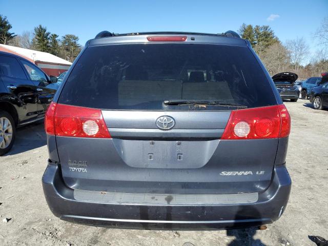 5TDZK23C99S272608 - 2009 TOYOTA SIENNA CE BLUE photo 6