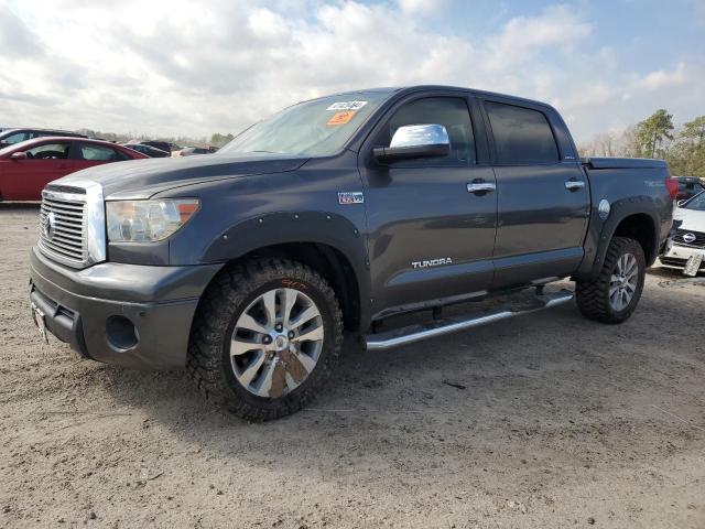 5TFFY5F12BX103639 - 2011 TOYOTA TUNDRA CREWMAX LIMITED GRAY photo 1