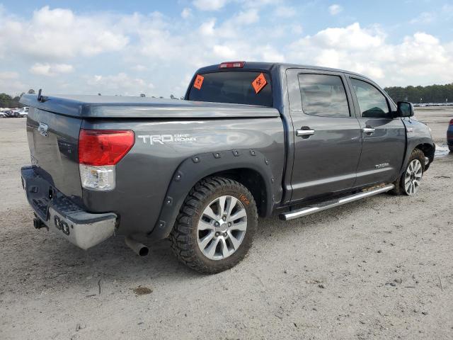 5TFFY5F12BX103639 - 2011 TOYOTA TUNDRA CREWMAX LIMITED GRAY photo 3