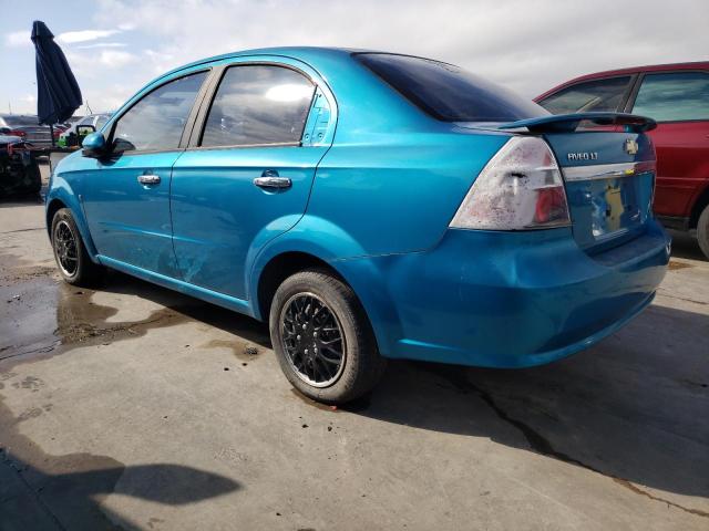 KL1TG56E09B304477 - 2009 CHEVROLET AVEO LT BLUE photo 2