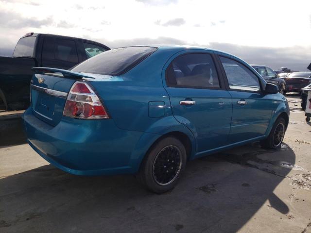 KL1TG56E09B304477 - 2009 CHEVROLET AVEO LT BLUE photo 3