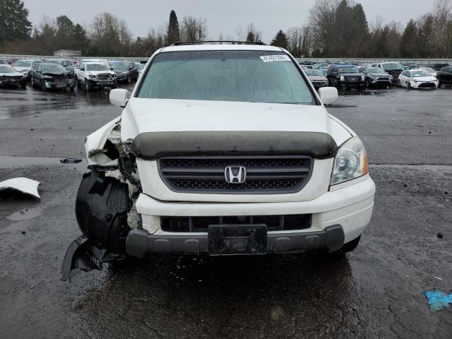 2HKYF18774H531830 - 2004 HONDA PILOT EXL WHITE photo 5