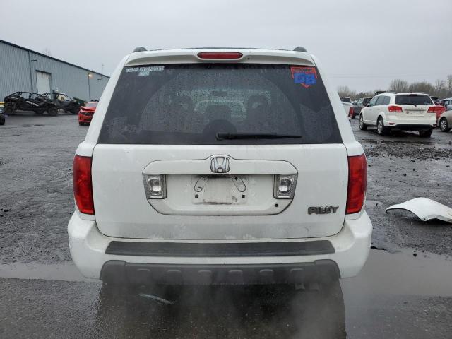 2HKYF18774H531830 - 2004 HONDA PILOT EXL WHITE photo 6