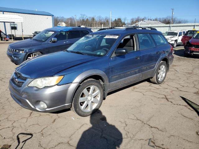 4S4BP61C897320215 - 2009 SUBARU OUTBACK 2.5I BLUE photo 1