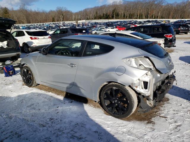 KMHTC6AD7GU263903 - 2016 HYUNDAI VELOSTER SILVER photo 2