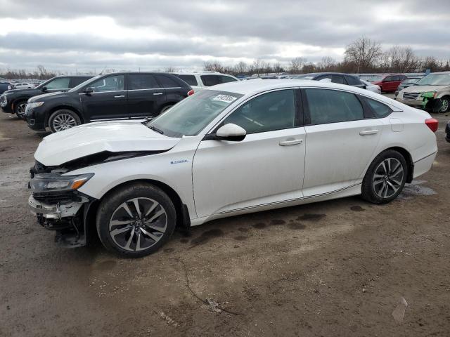 1HGCV3F74KA800657 - 2019 HONDA ACCORD HYBRID WHITE photo 1