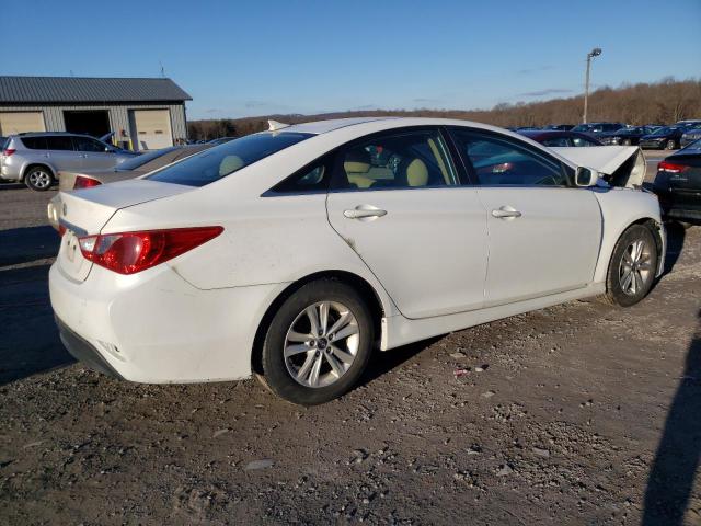 5NPEB4AC0EH871023 - 2014 HYUNDAI SONATA GLS WHITE photo 3