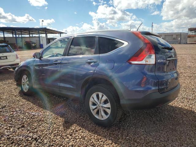 2HKRM4H7XDH665713 - 2013 HONDA CR-V EXL BLUE photo 2