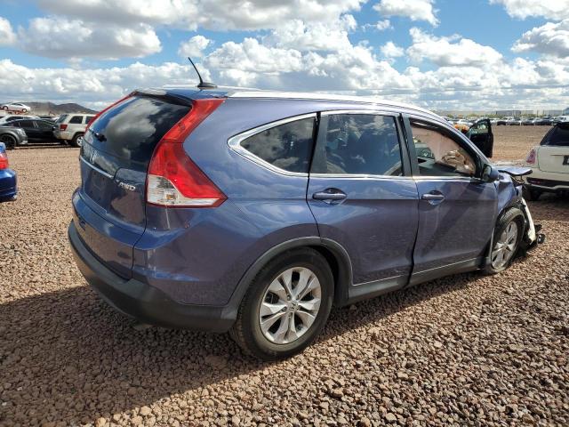 2HKRM4H7XDH665713 - 2013 HONDA CR-V EXL BLUE photo 3