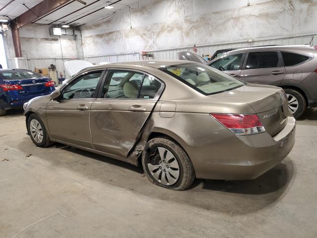 1HGCP26399A103688 - 2009 HONDA ACCORD LX BEIGE photo 2