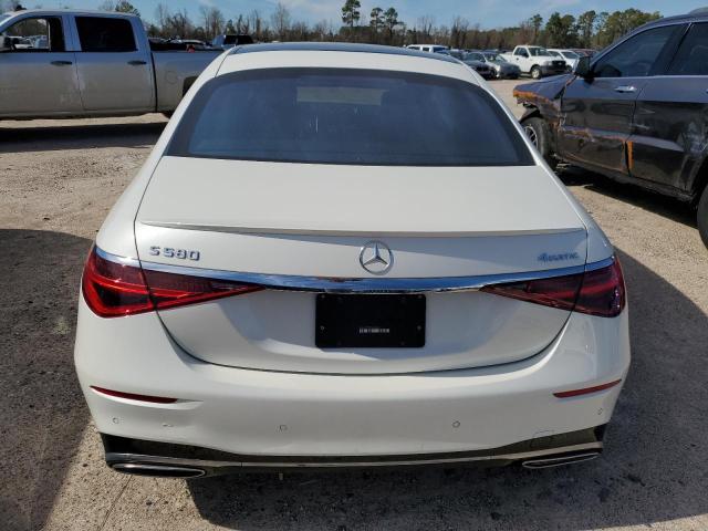 W1K6G7GBXPA184878 - 2023 MERCEDES-BENZ S 580 4MATIC WHITE photo 6