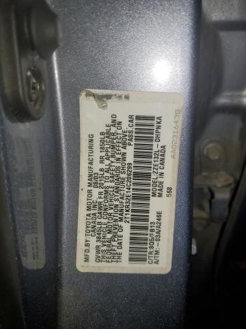 2T1KR32E14C206299 - 2004 TOYOTA COROLLA MA XR BLUE photo 13