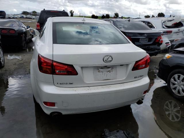 JTHBK262285077263 - 2008 LEXUS IS 250 WHITE photo 6