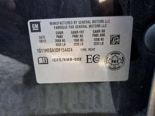 1G11H5SA3DF154424 - 2013 CHEVROLET MALIBU LTZ Qara foto 13