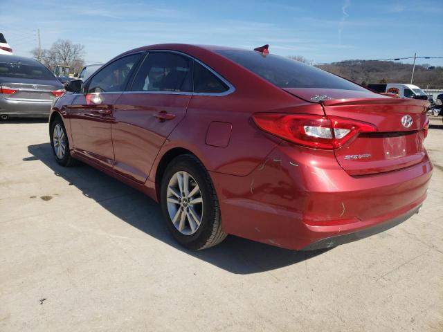 5NPE24AF5FH164057 - 2015 HYUNDAI SONATA SE BURGUNDY photo 2