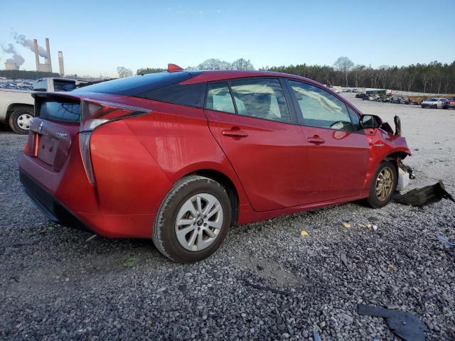 JTDKBRFU6H3537970 - 2017 TOYOTA PRIUS RED photo 3