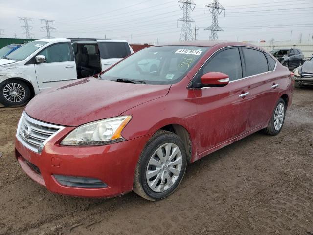 3N1AB7AP0FY294195 - 2015 NISSAN SENTRA S RED photo 1